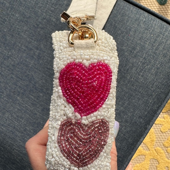 Heavily beaded ombré heart bag nwt - Picture 4 of 7